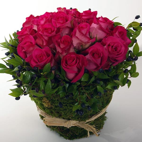 Pot de roses roses indémodable