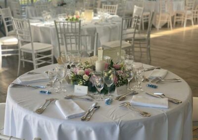 Centre de table rond pour décoration de mariage
